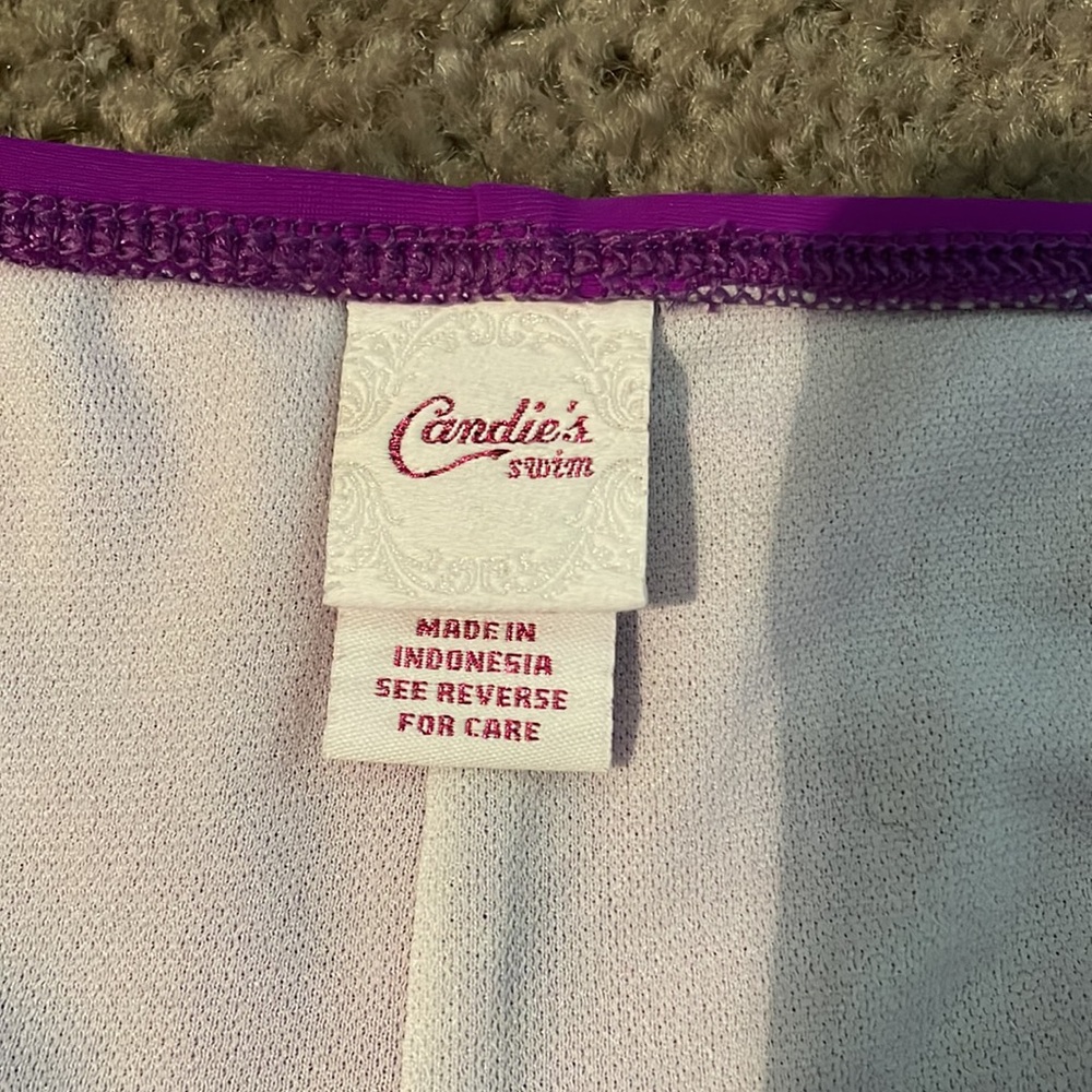 Candies Juniors Magenta Swim Bottoms - Picture 4 of 6